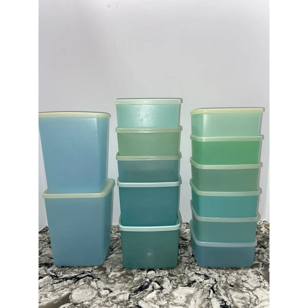 Vintage Tupperware Storage Freezer Containers 13 Bowls With Lids